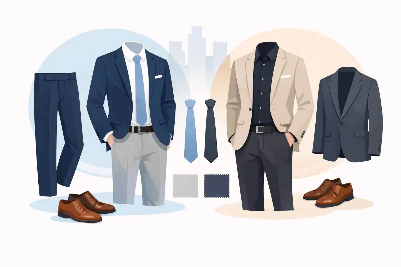 Comment assortir veste et pantalon formels