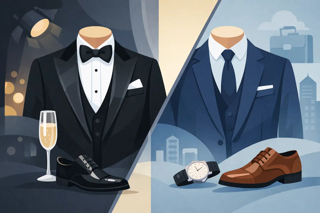 Différence entre smoking et costume