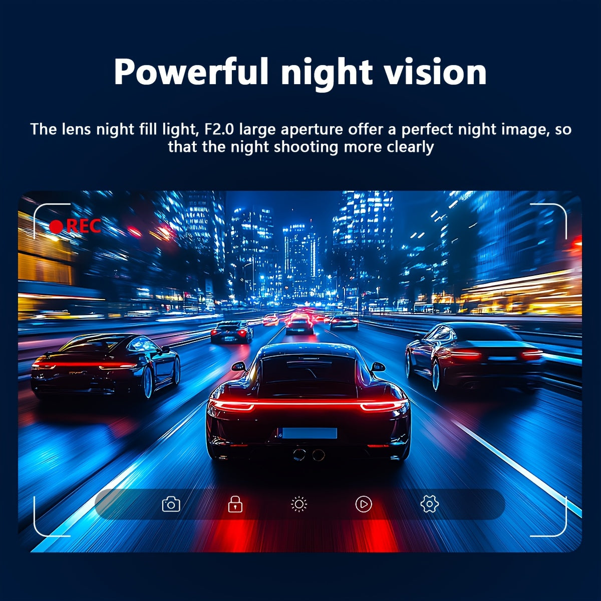 Dash Cam with 1080P Night Vision & G-Sensor-2