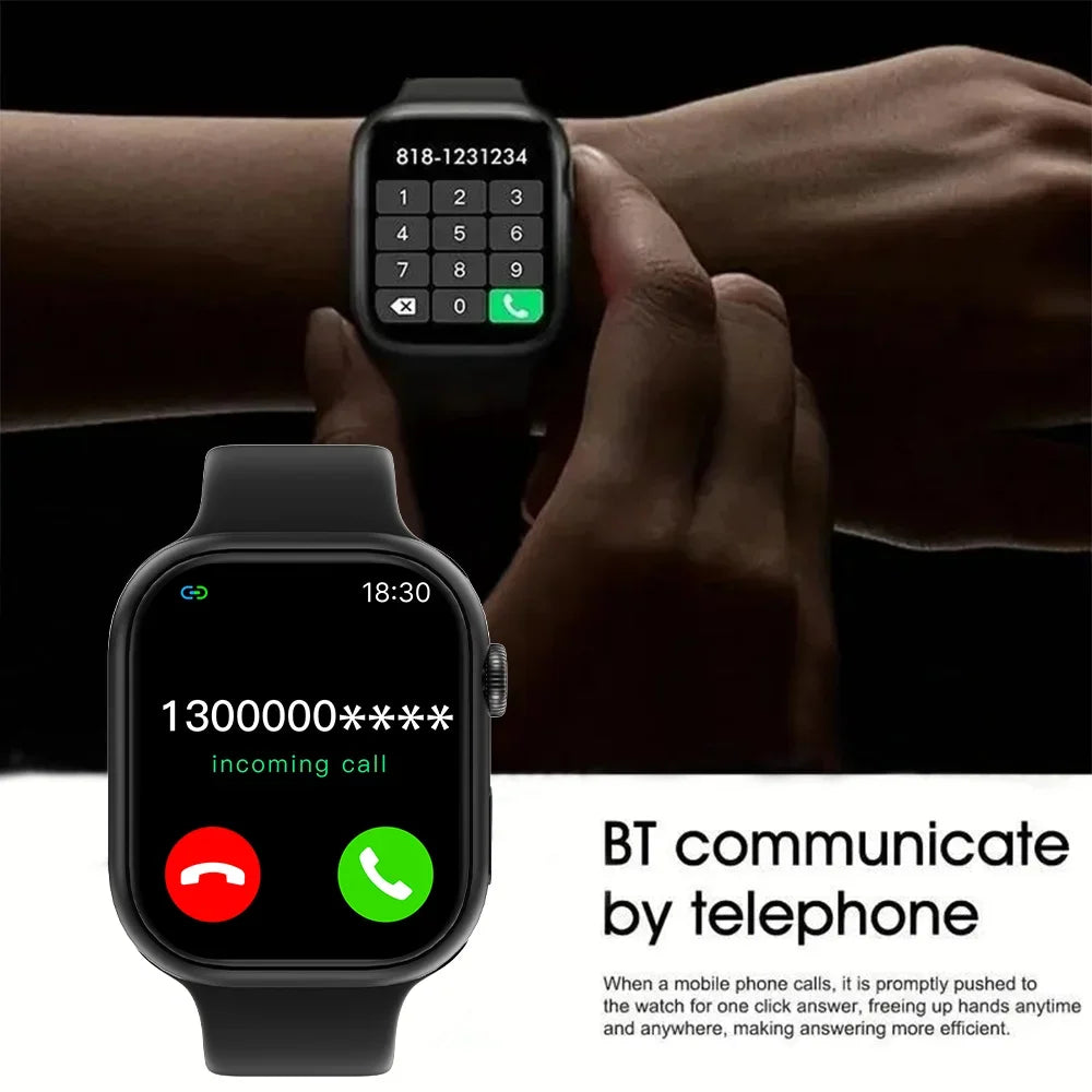 2025 nouvelle montre intelligente pour hommes Android IOS téléphone 1.73 "écran Bluetooth appel surveillance de la pression artérielle d'oxygène montre intelligente femmes