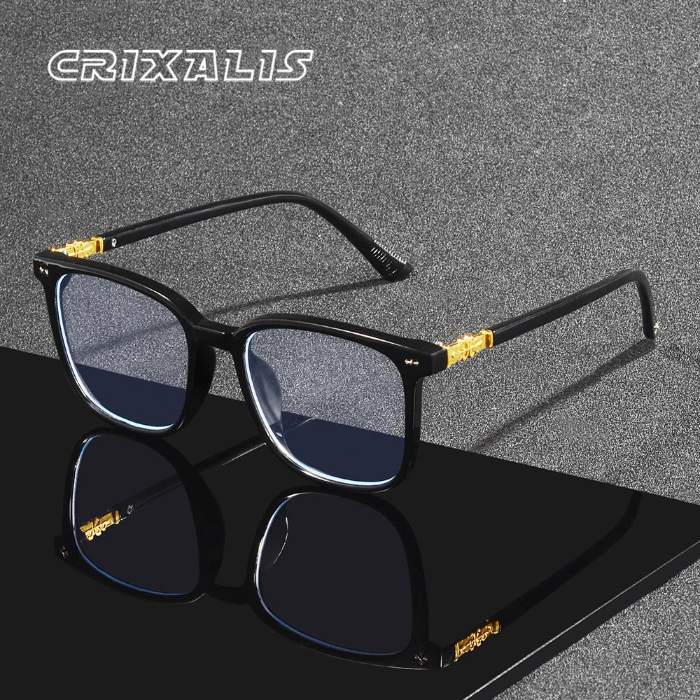 CRIXALIS Anti lumière bleue lunettes pour femmes et hommes ordinateur/téléphone vie quotidienne mode et lunettes à la mode lunettes naturelles
