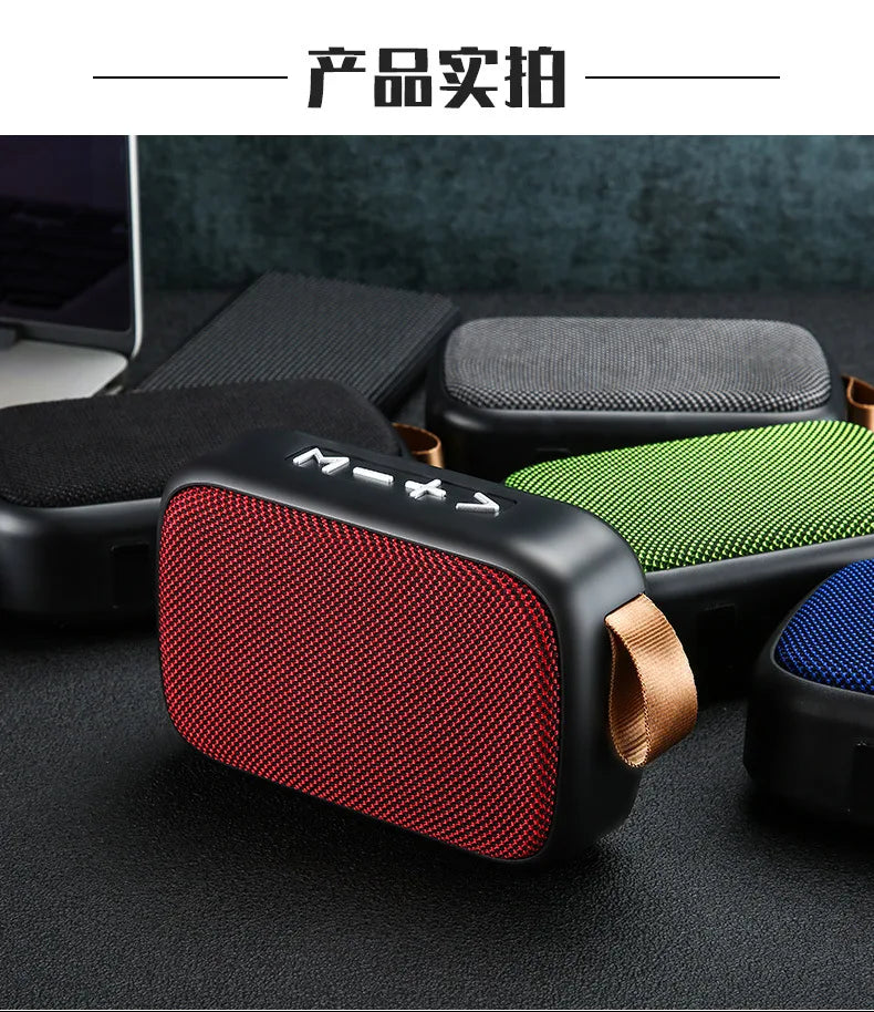 Haut-parleur sans fil Bluetooth G2 en tissu, lecteur de carte USB, mini-haut-parleur portable pour sports de plein air