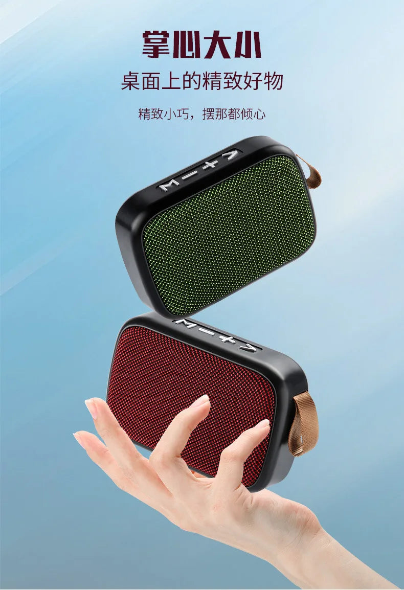 Haut-parleur sans fil Bluetooth G2 en tissu, lecteur de carte USB, mini-haut-parleur portable pour sports de plein air