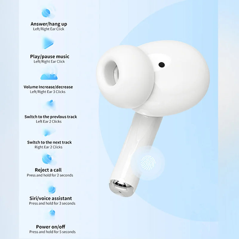 2025 Air Pro sans fil Bluetooth écouteurs TWS casque HiFi écouteurs réduction du bruit casque étanche pour IPHONE Android