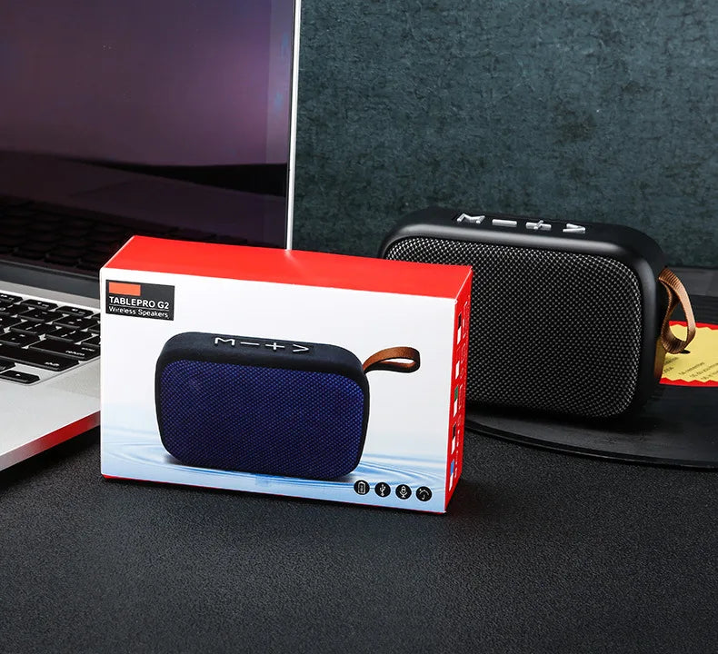Haut-parleur sans fil Bluetooth G2 en tissu, lecteur de carte USB, mini-haut-parleur portable pour sports de plein air
