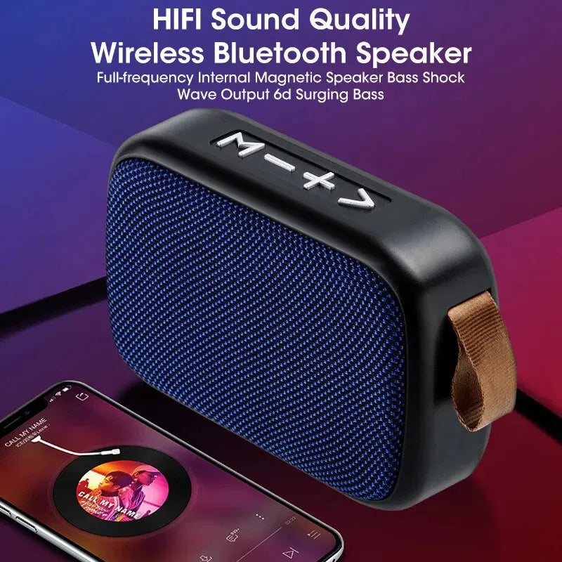 Mini haut-parleur Bluetooth sans fil, caisson de basses portable, carte de gril à la maison, extérieur, nouveau