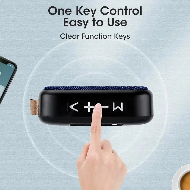 Mini haut-parleur Bluetooth sans fil, caisson de basses portable, carte de gril à la maison, extérieur, nouveau